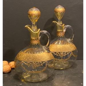 Paire De Carafes