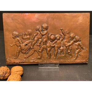 Bas Relief, Children's Baccanal Signed Th Gengragel