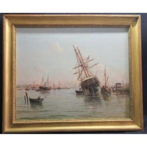 tableau, peinture marine du XIX°