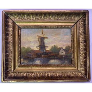 Painting, Oil On Wood, Signed Gerstenhauer