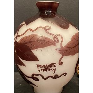 vase art nouveau signé Delatte