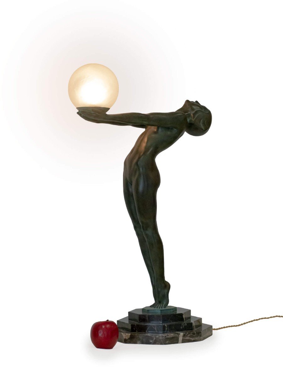 Lampe Art Deco Clarté - 84 Cm - Max Le Verrier