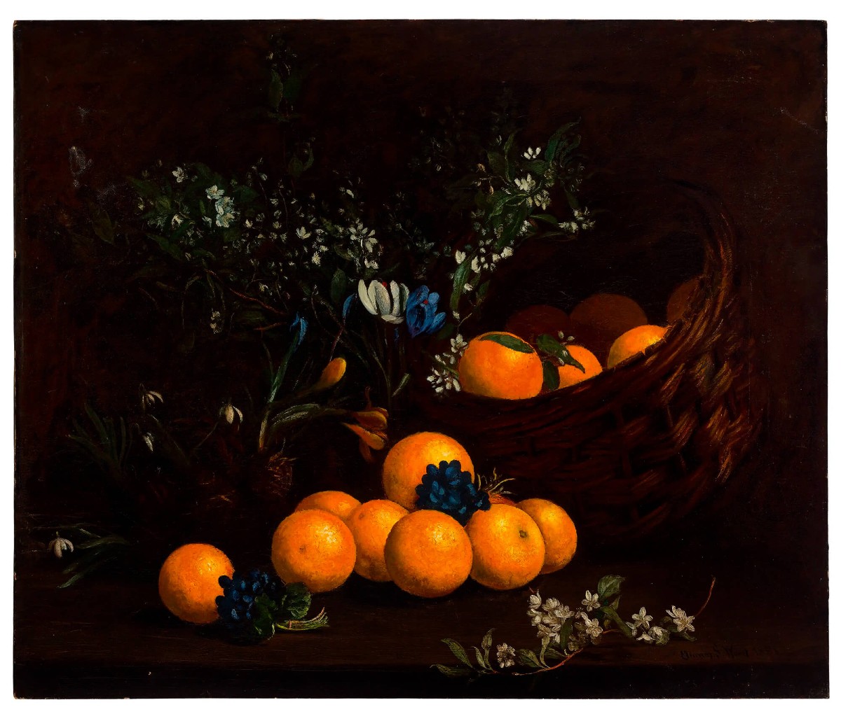 Nature Morte Aux Oranges - Eleanor Susannah Wood (1857-1936)-photo-2