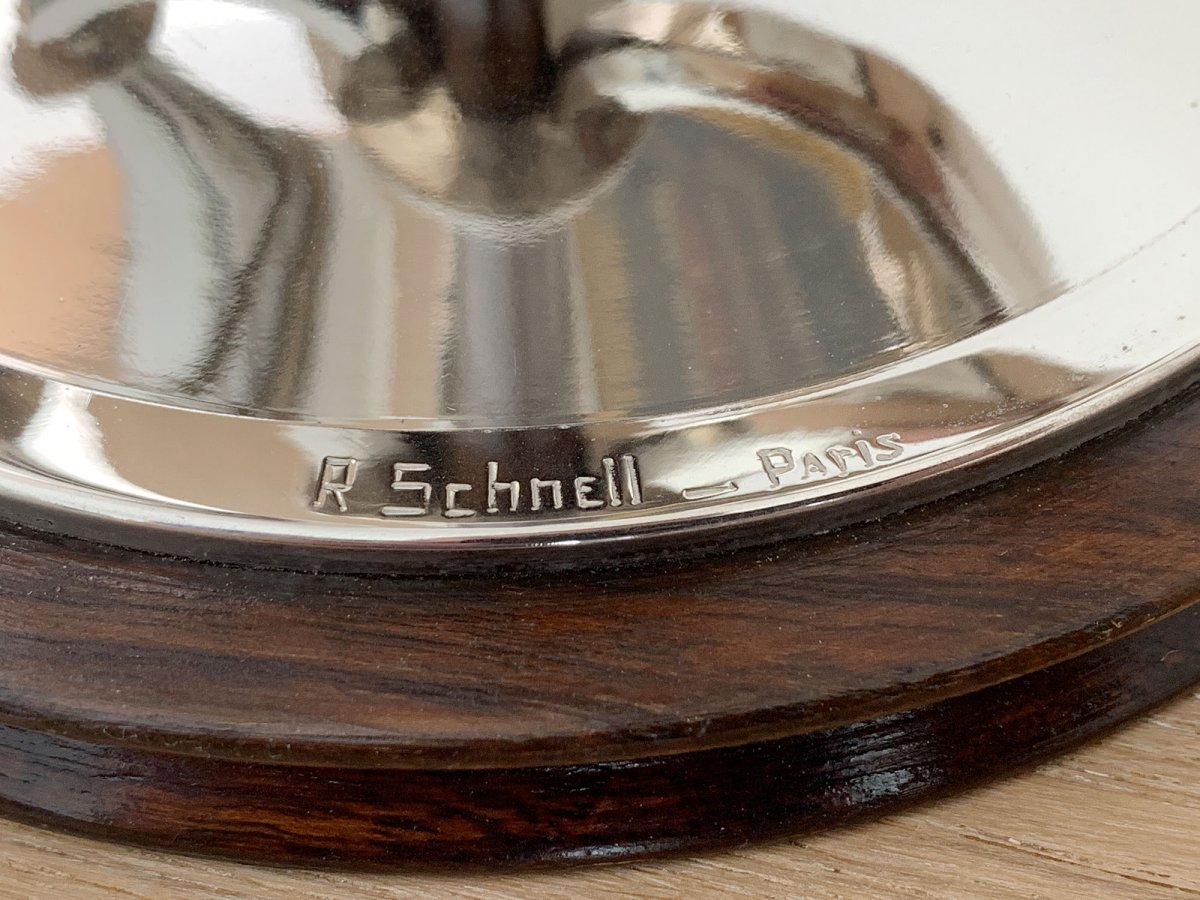 Paire De Lampe Art Deco - R Schnell-photo-2