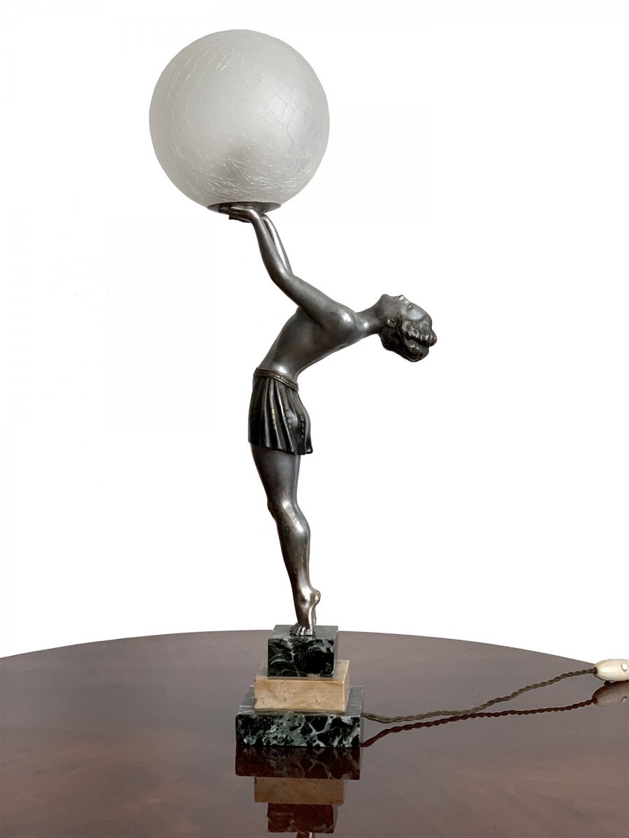 Art Deco Lamp - The Dancer - Signed Ballesti