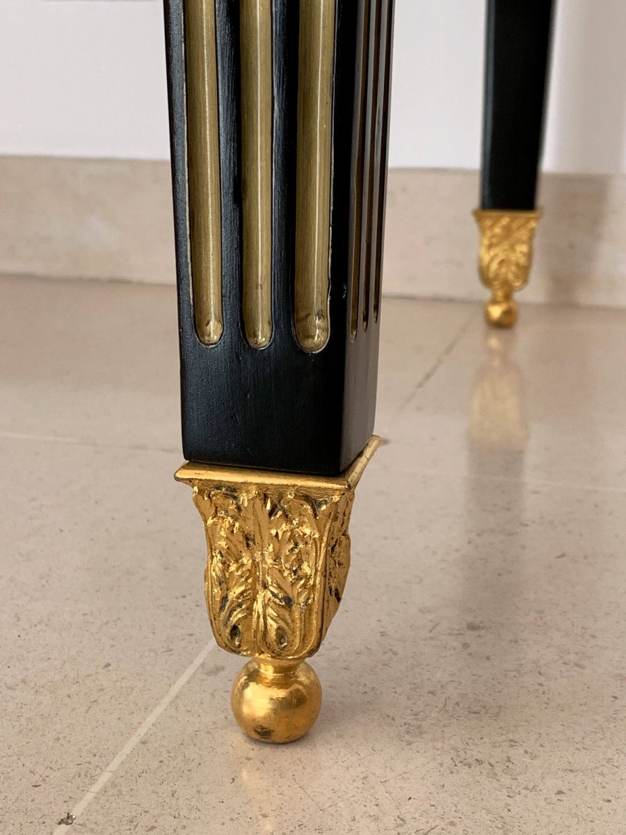 Bureau Bonheur Du Jour d'époque Napoléon III - Retour d'Asie Avec Insert En Nacre-photo-3