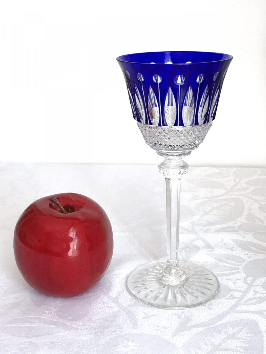 Saint Louis - 6 Verres à eau en cristal - Modèle Tommy Polychrome-photo-4