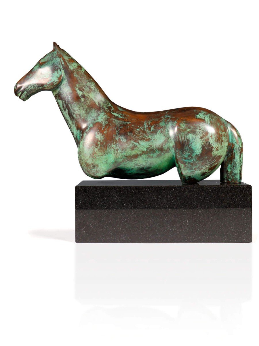Cheval En Bronze - Gloria Pecego