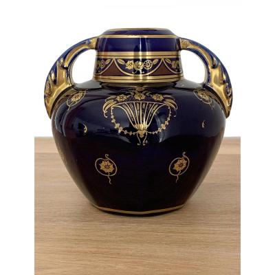 Small Art Deco Vase - Pinon Heuze In Tours (circa 1930)