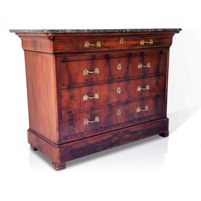 Louis Philippe Commode With Black Marble