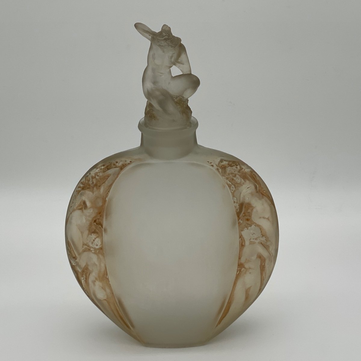  Vase Méplat  Avec Bouchon Sirène De R.lalique-photo-2