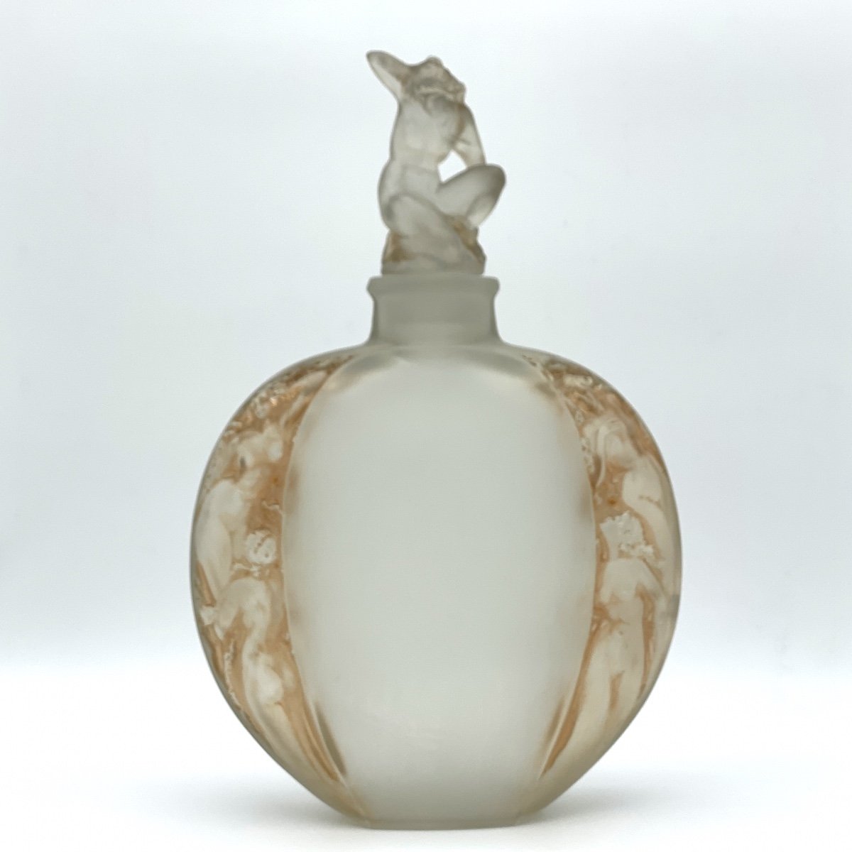  Vase Méplat  Avec Bouchon Sirène De R.lalique