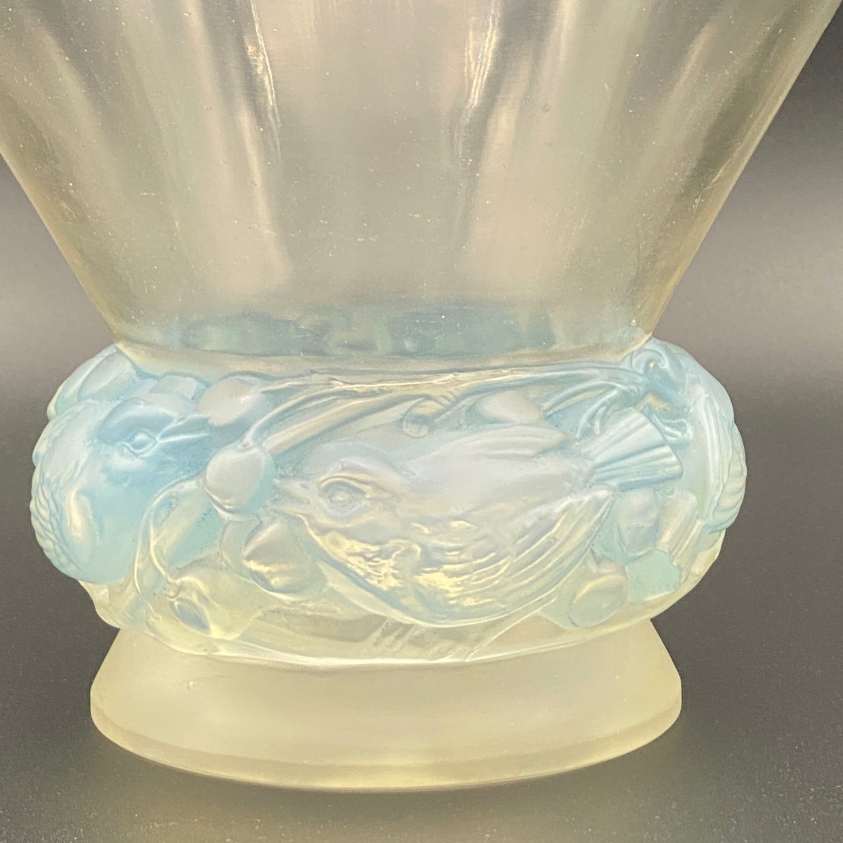 Vase Pinsons De R.lalique.-photo-1
