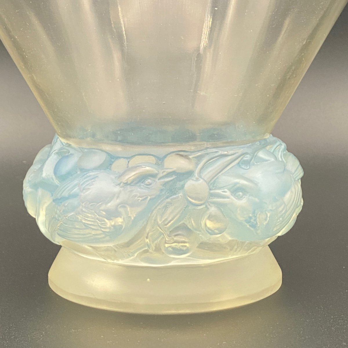 Vase Pinsons De R.lalique.-photo-2