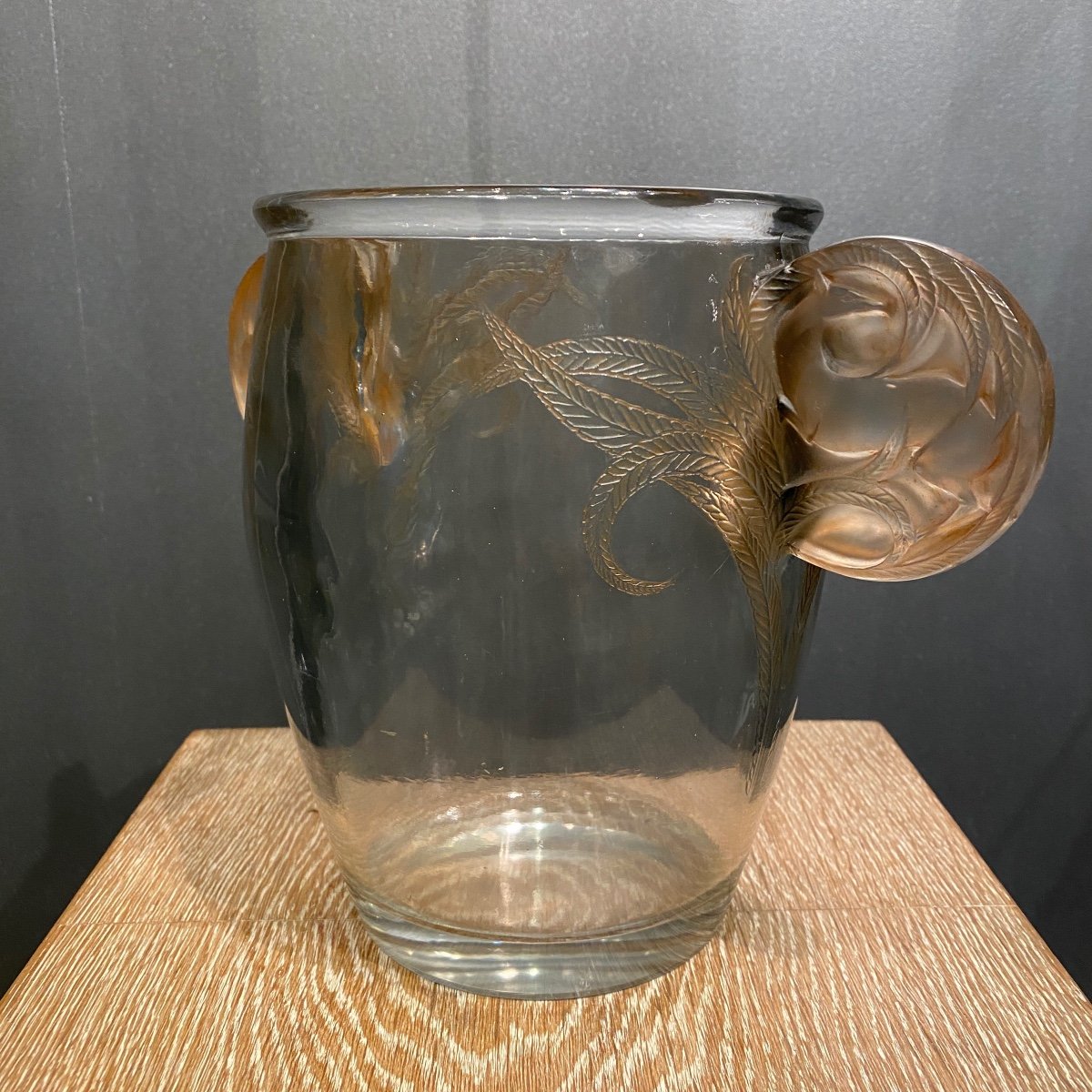 A Yvelines Glass Vase By R.lalique-photo-4