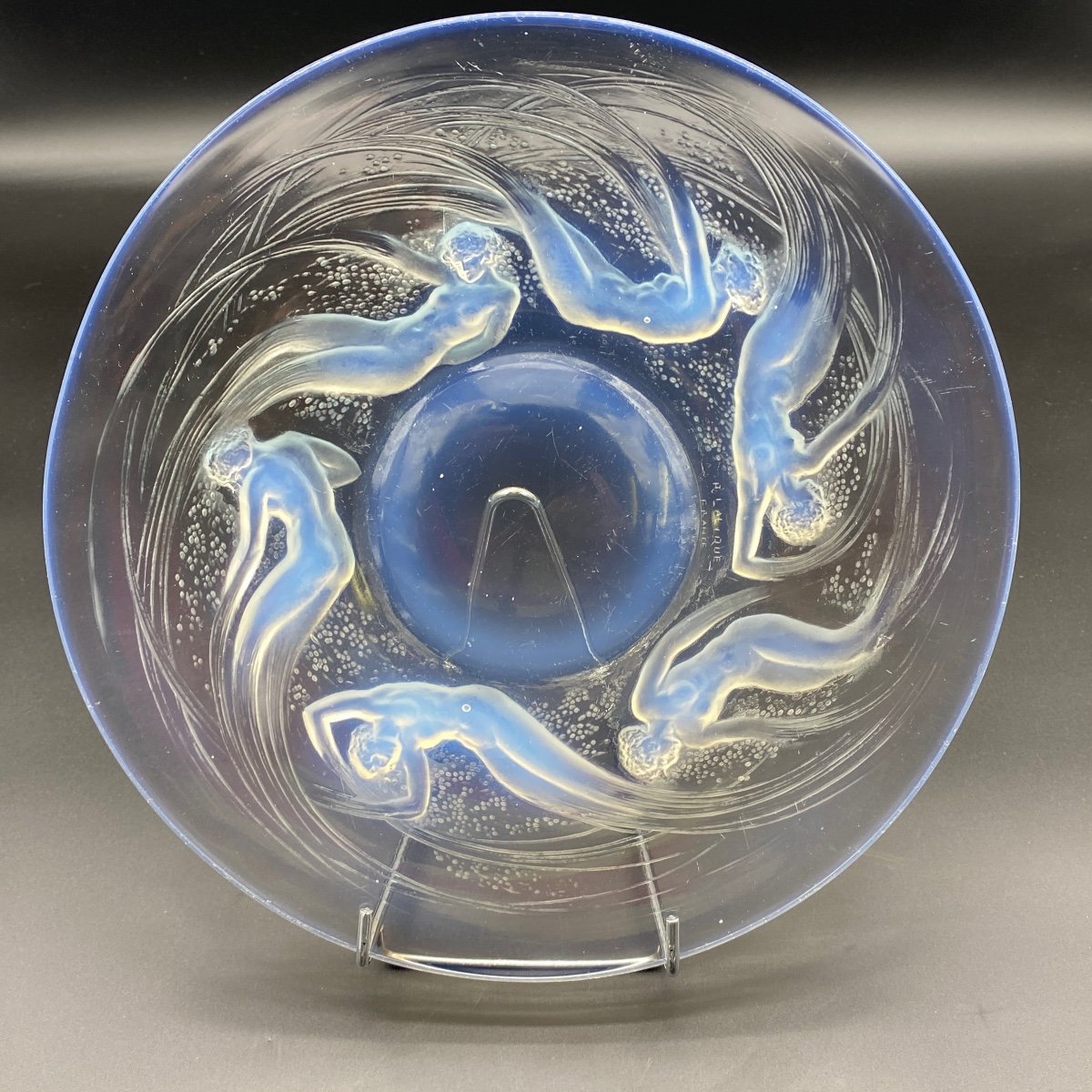 An Ondines Plate By R.lalique
