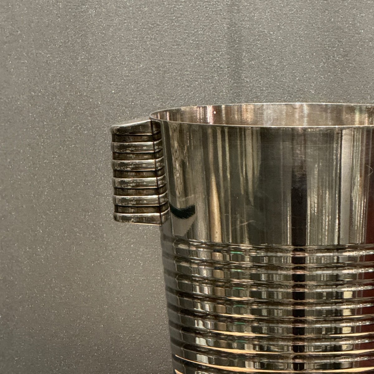 Un Seau à Champagne Ondulations De La Maison Christofle-photo-5