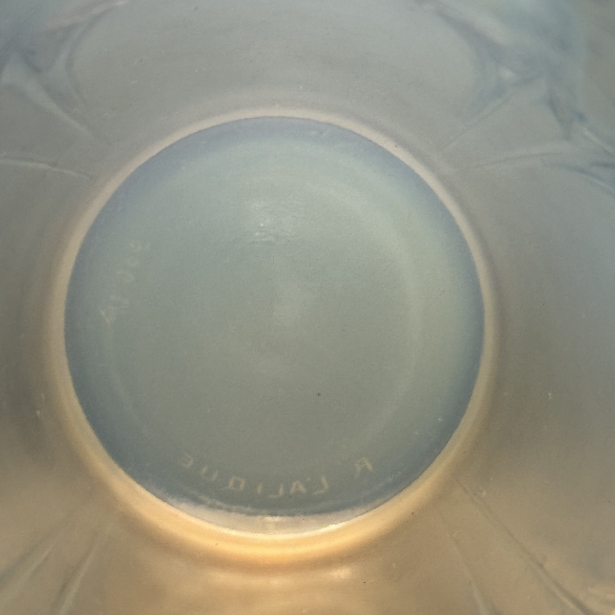 A Ceylan Vase In Opalescent Glass By R. Lalique-photo-4