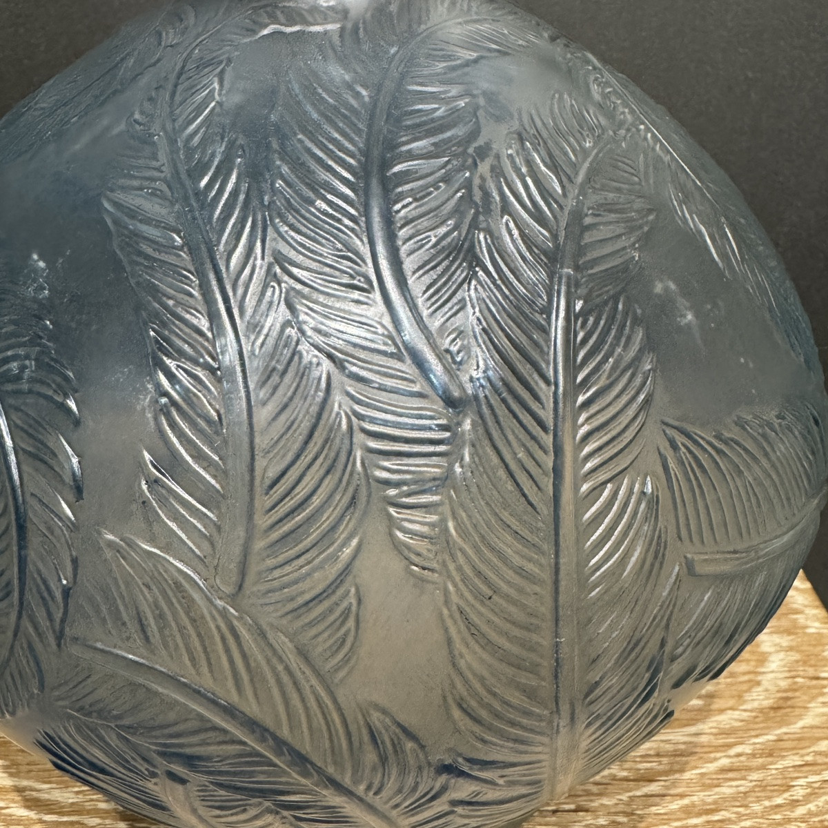 Un vase Plumes de R.Lalique -photo-1