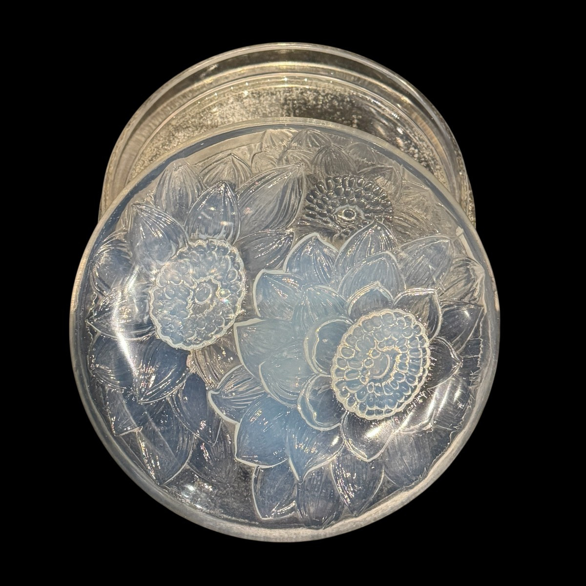 Boîte Trois Dahlias de R.Lalique-photo-2