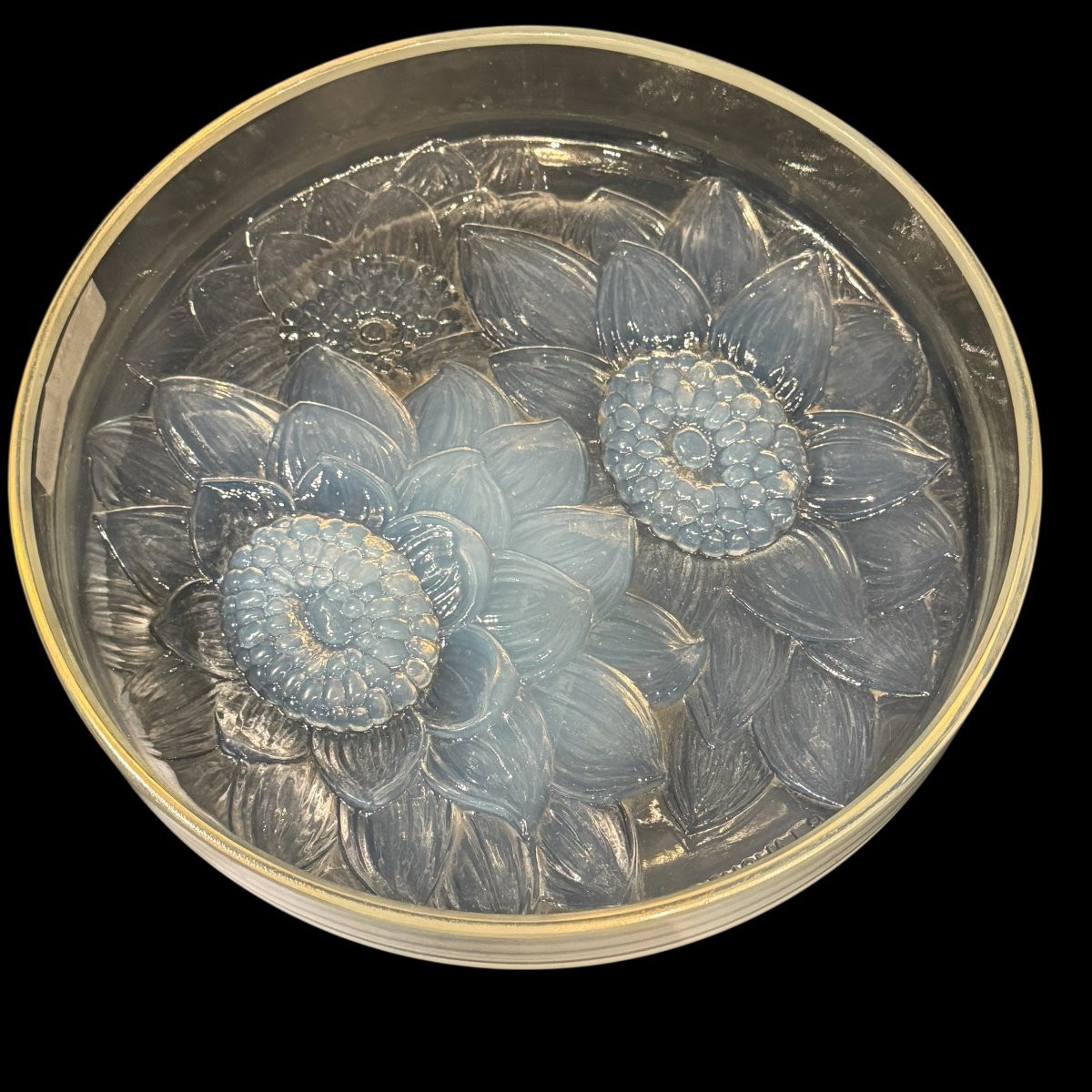 Boîte Trois Dahlias de R.Lalique-photo-5