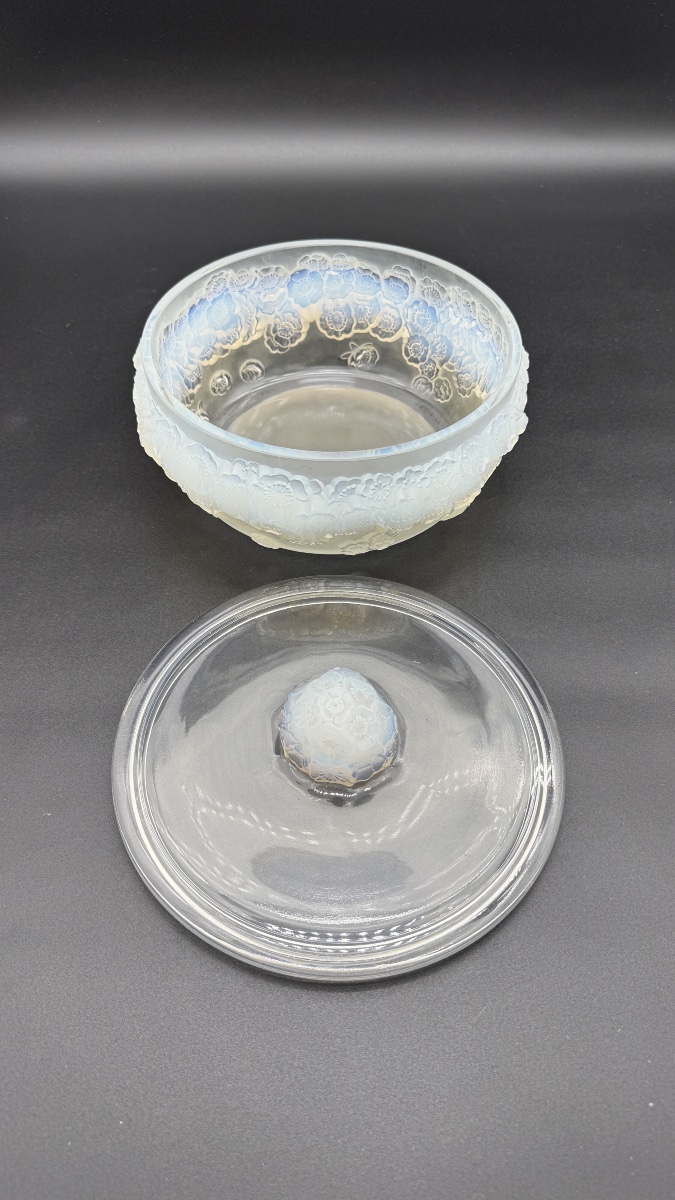 A Large R.lalique Primevères Boxe .-photo-2