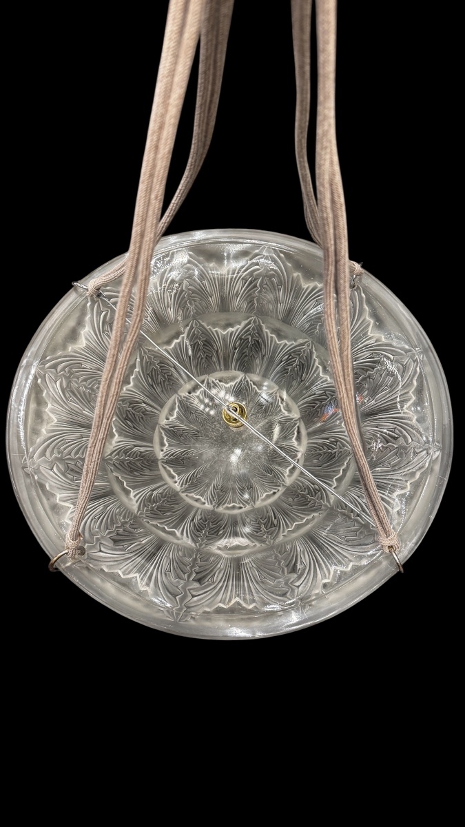 An Acanthes Chandelier  By R. Lalique-photo-3
