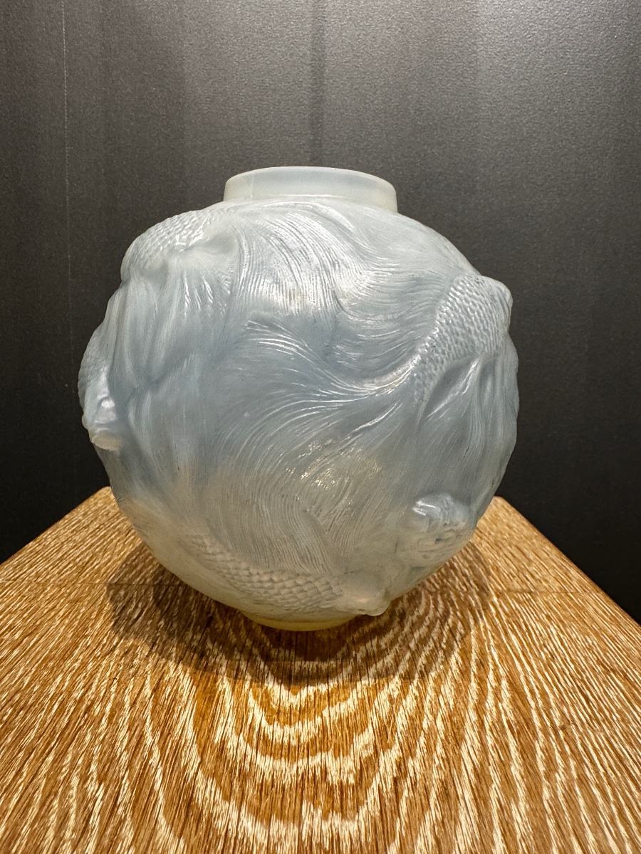un vase Formose en verre opalescent de R.Lalique-photo-3