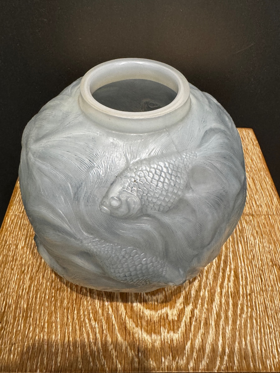 un vase Formose en verre opalescent de R.Lalique-photo-4