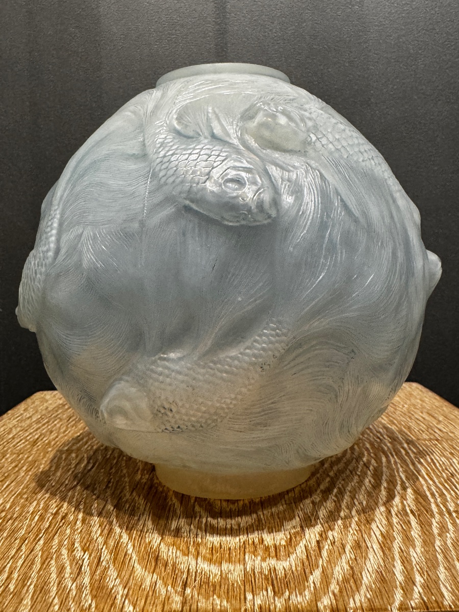 un vase Formose en verre opalescent de R.Lalique-photo-1
