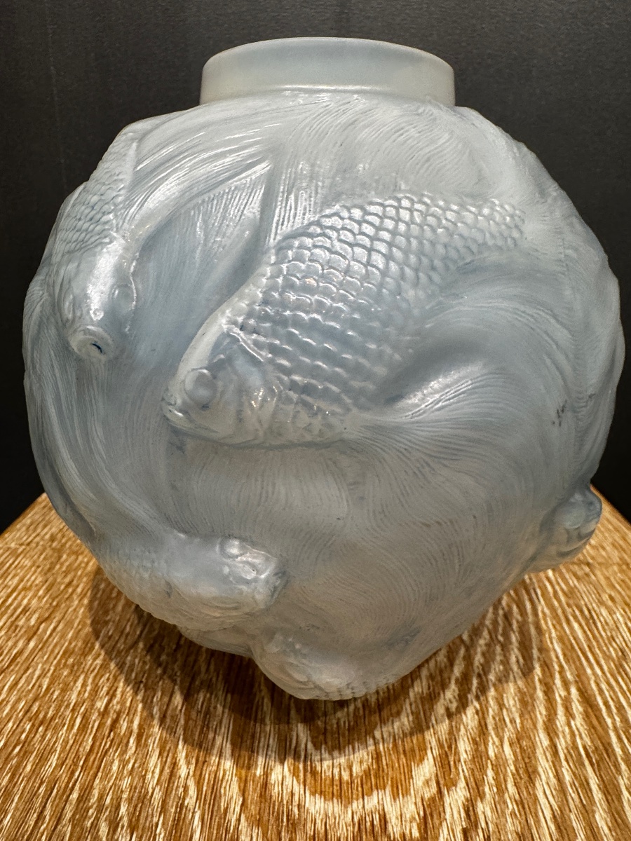 un vase Formose en verre opalescent de R.Lalique-photo-3