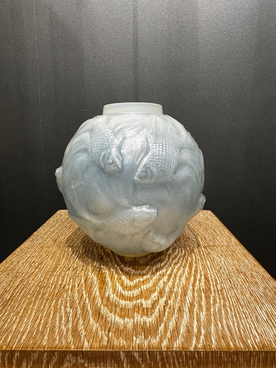 un vase Formose en verre opalescent de R.Lalique-photo-4