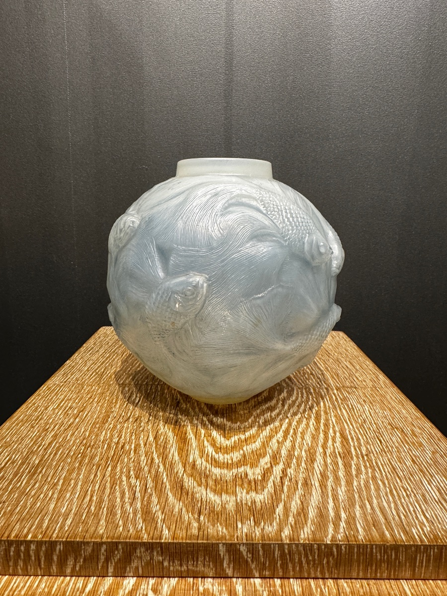 un vase Formose en verre opalescent de R.Lalique-photo-5