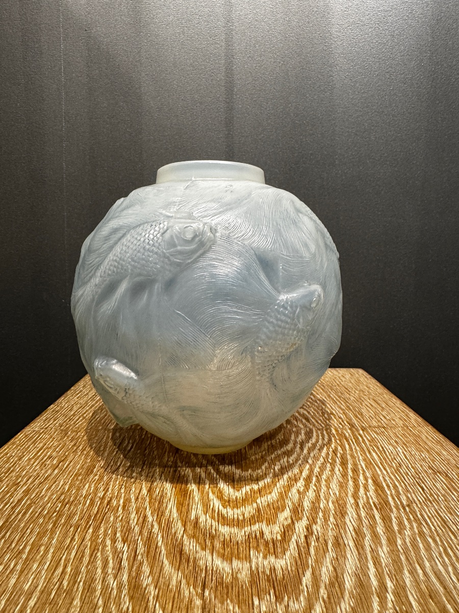un vase Formose en verre opalescent de R.Lalique-photo-6