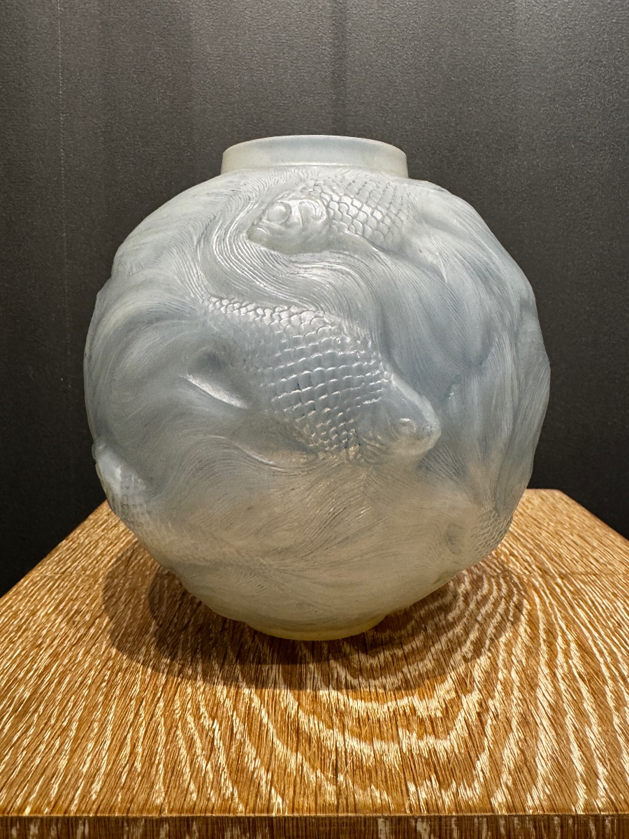 un vase Formose en verre opalescent de R.Lalique-photo-8