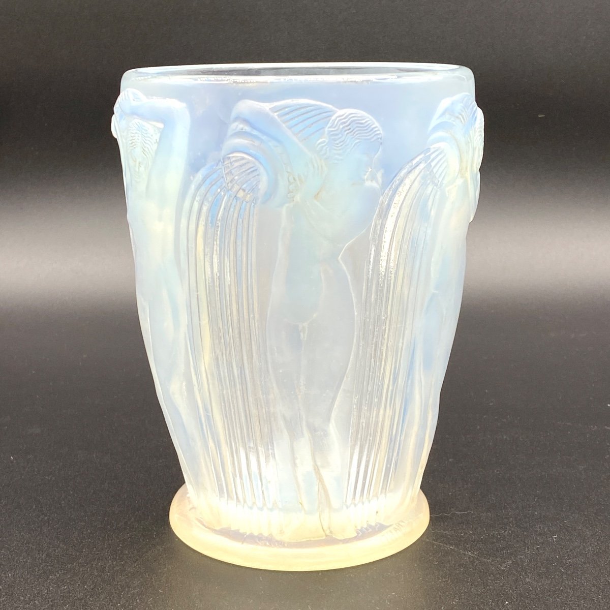 An Opalescent Danaides Vase By R.lalique