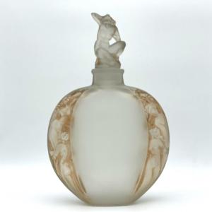 Flat Vase With Siren Cap By R.lalique