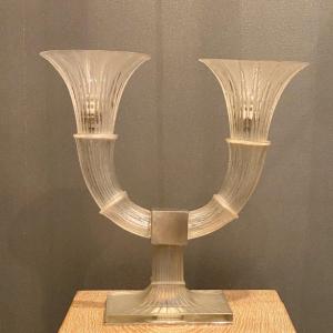 A Pair Of Amsterdam Lamps By R.lalique