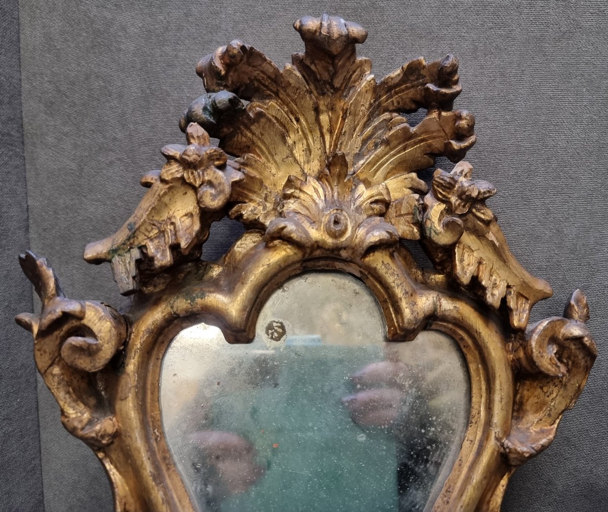 Pair Of Neapolitan Mrrors - Mid-18th Century (louis XV)-photo-4