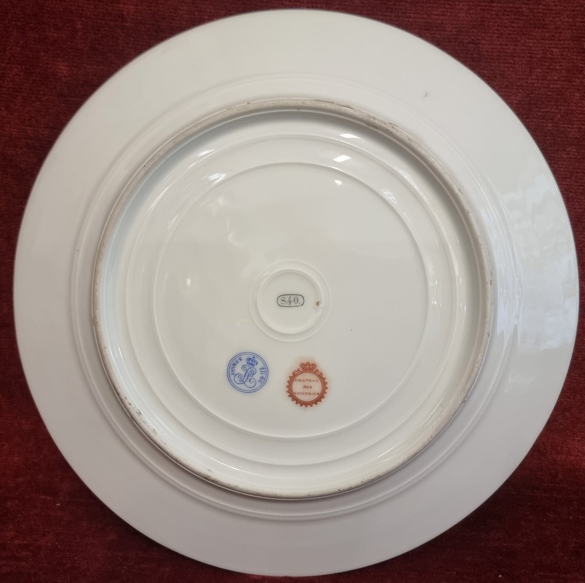 Decorative Porcelain Plate From Sevres - XIX Century-photo-2