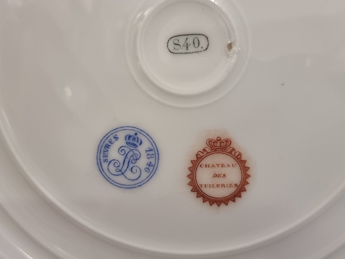 Decorative Porcelain Plate From Sevres - XIX Century-photo-3