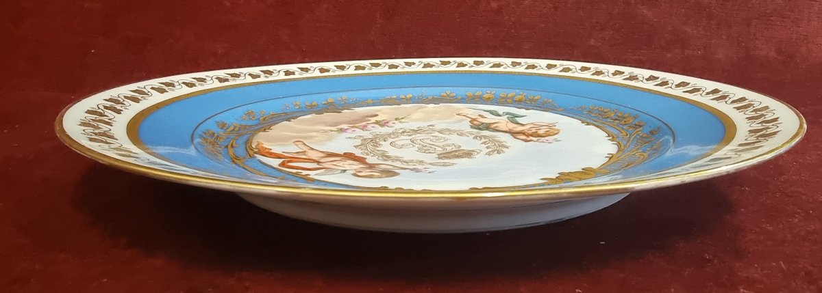 Decorative Porcelain Plate From Sevres - XIX Century-photo-1