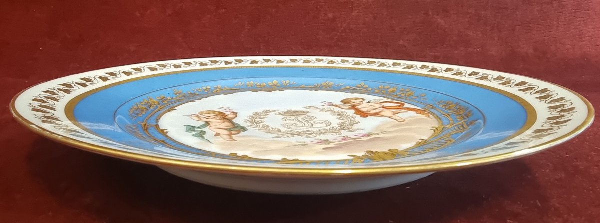 Decorative Porcelain Plate From Sevres - XIX Century-photo-3