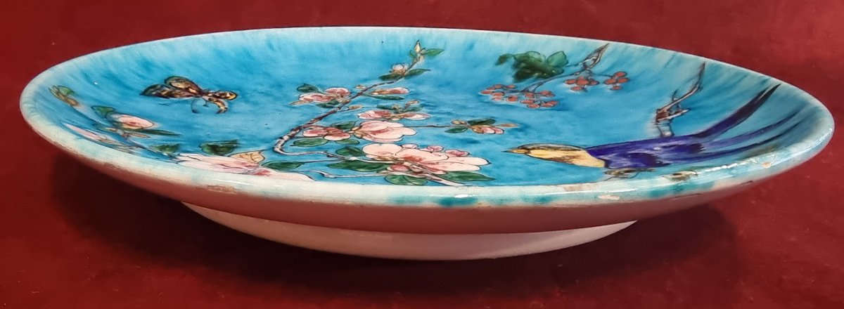 Ceramic Plate - Theodore Deck (1823-1891) - XIX Century-photo-1