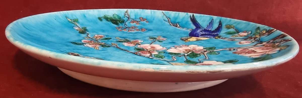 Ceramic Plate - Theodore Deck (1823-1891) - XIX Century-photo-2