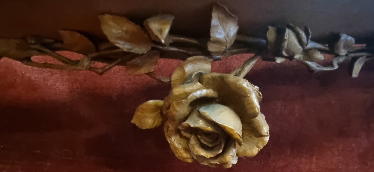 ÉTAGÈRE EN BOIS SCULPTÉE - PUTTI ET FLEURS  - SIGNÉE VINCENZO CADORIN VENISE-photo-3