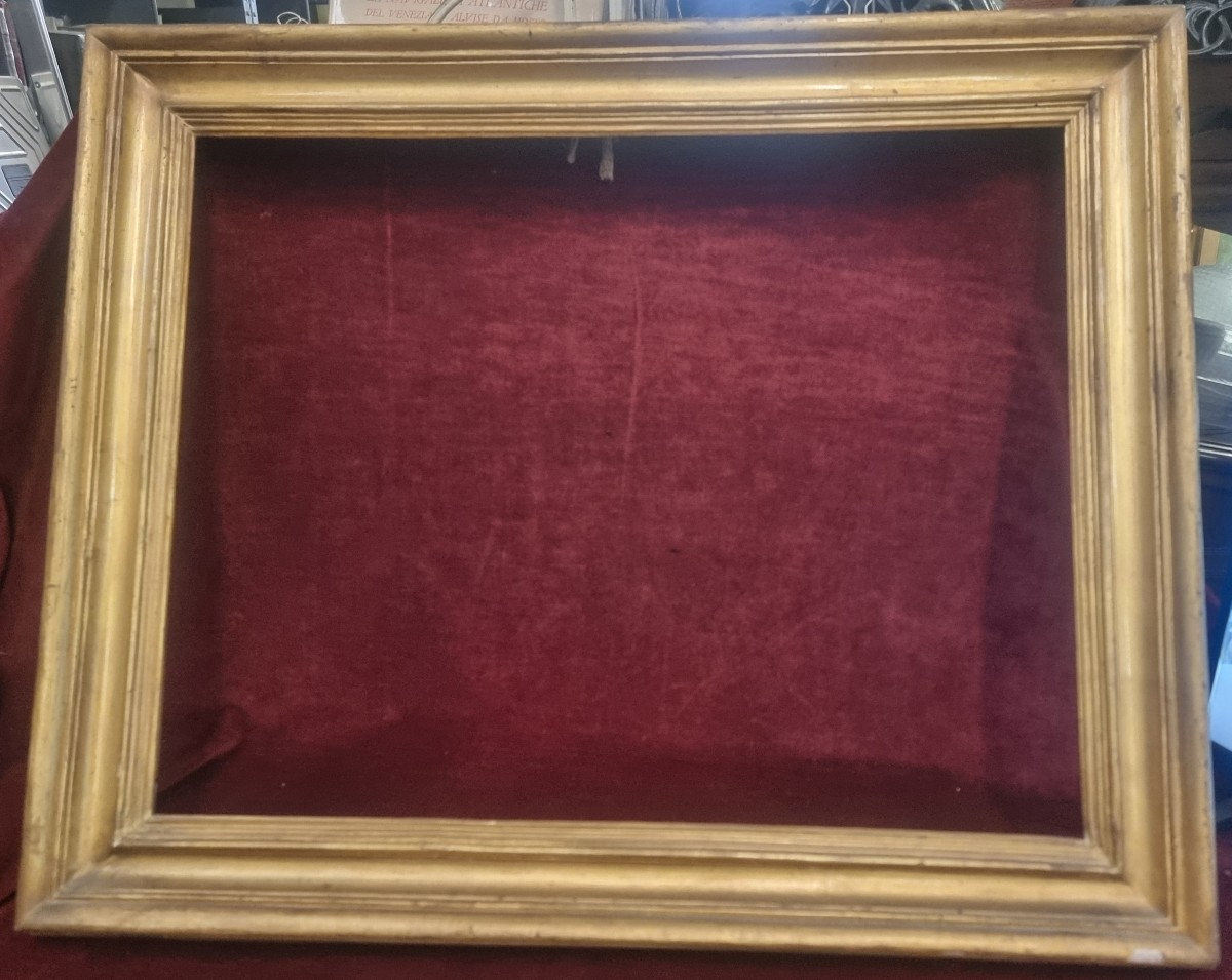 Cadre doré à la feuille - Salvator Rosa - Fabrication romaine  Première moitié du XVIIIe siècle