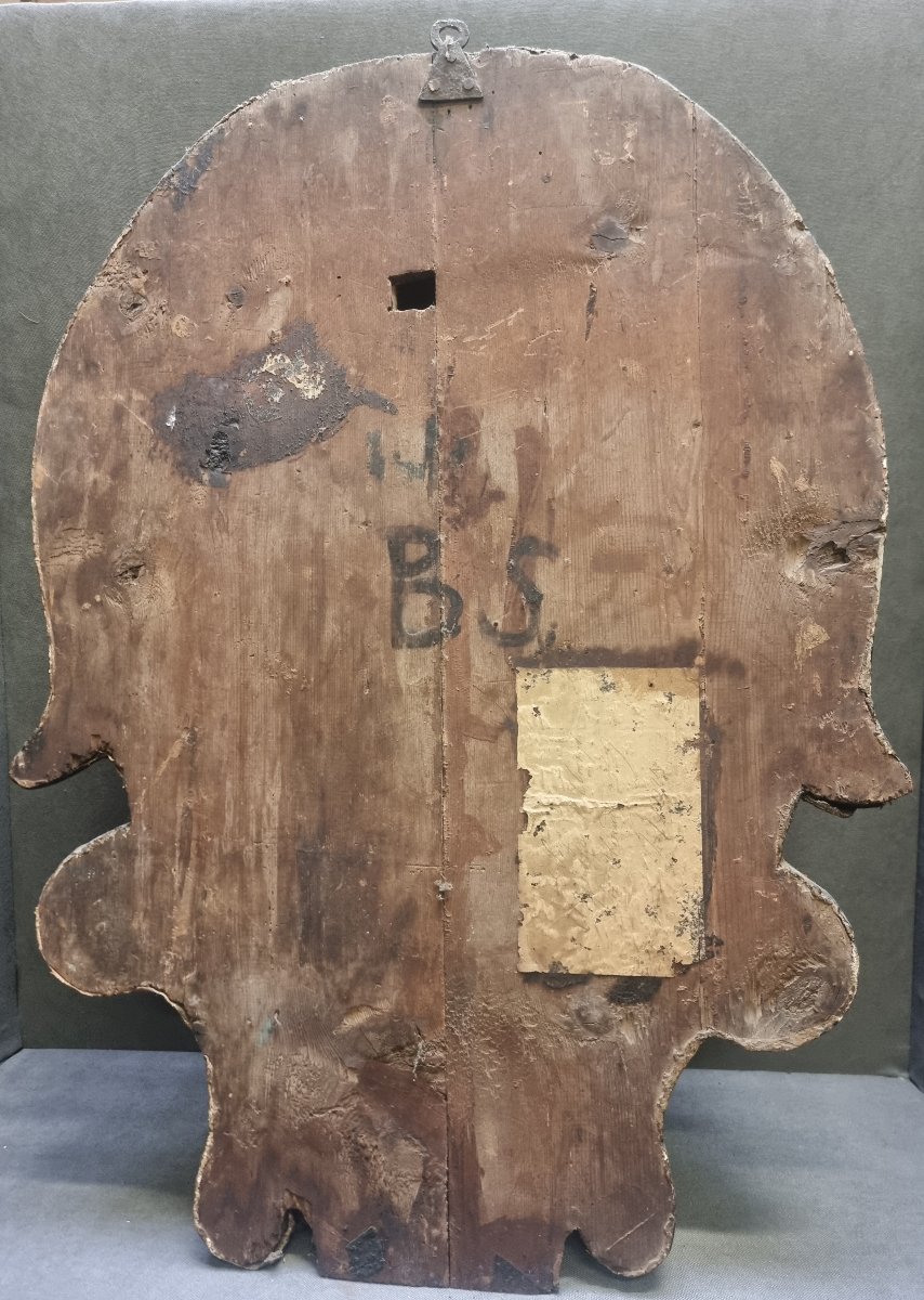 Armoirie Noblesse Intérieur Palais - Papier mâché, doré et peint - XVI siècle-photo-2