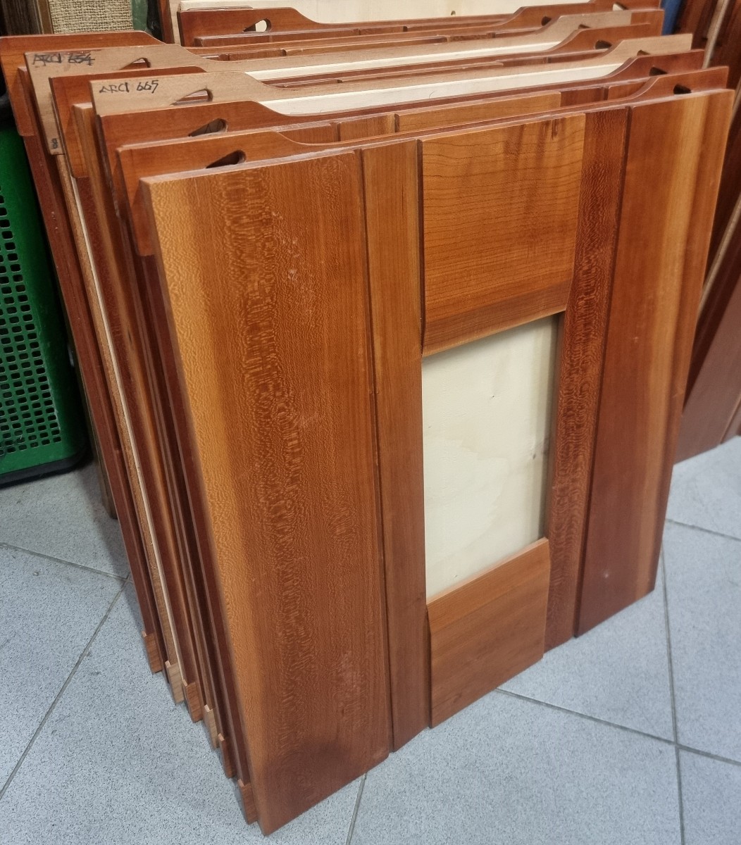Set Of 6 Wooden Frames (cherry) - Vintage, 1960s/1970s 