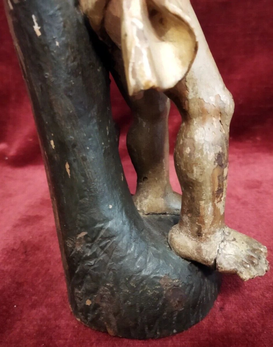 SCULPTURE / STATUE DE SAINT SÉBASTIEN  Bois sculpté et peint - XVIIIe siècle-photo-4